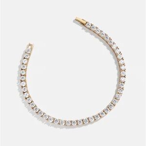 Baublebar 18K Gold Tennis Bracelet: Size 7.15